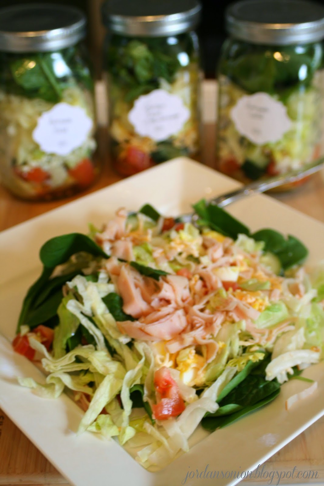 Eat healthy premade salad Jordan's Easy Entertaining