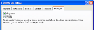 Formato de celdas/Proteger Formato de celdas/Proteger