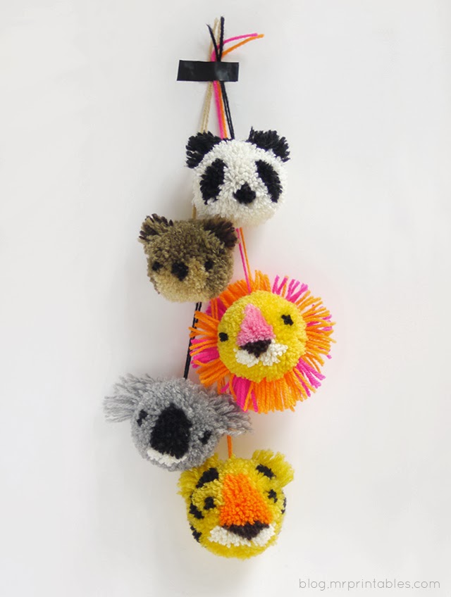 DIY Pom Pom Koala Bear The Idea King