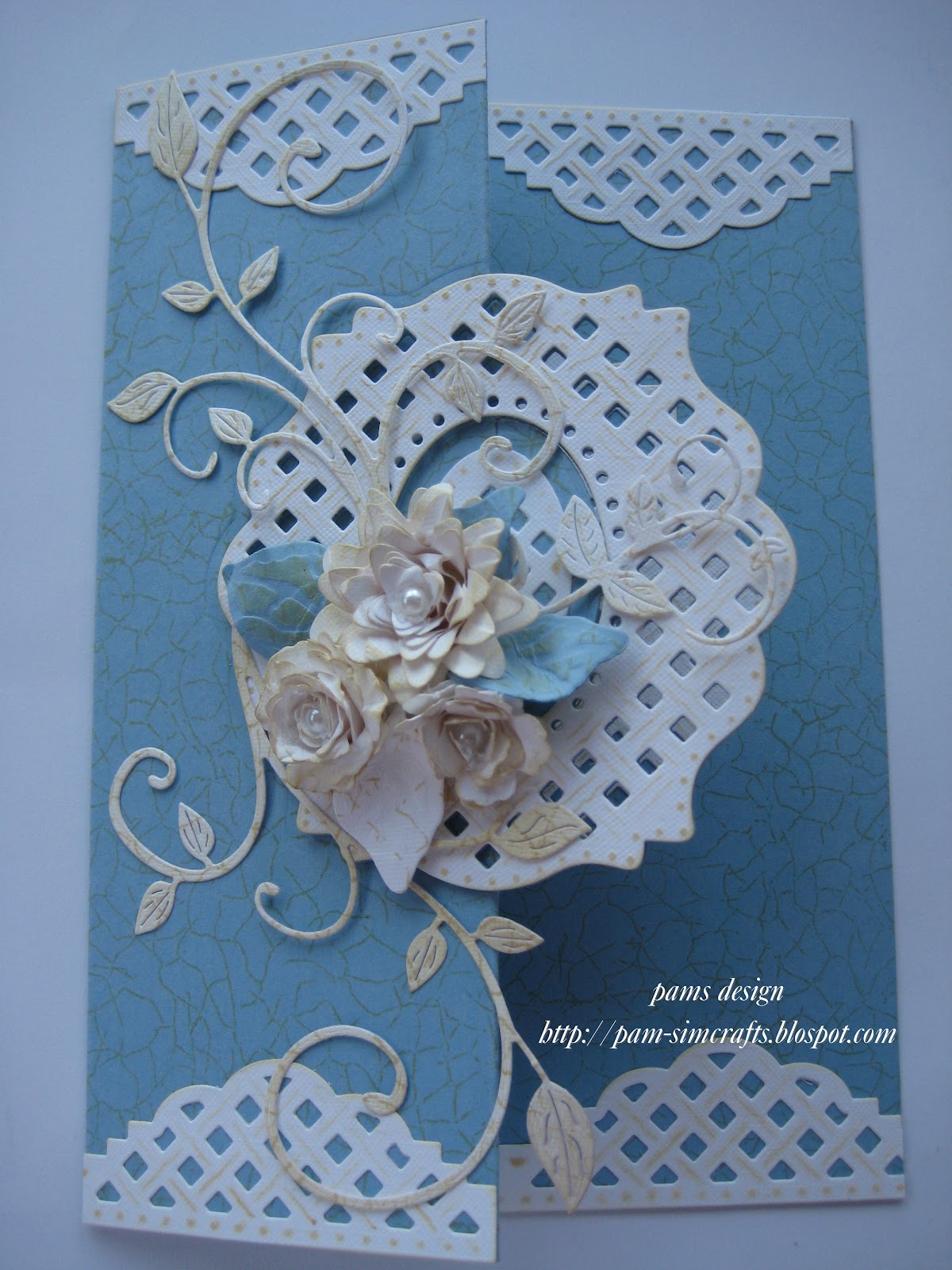 pamscrafts spellbinder lattice card