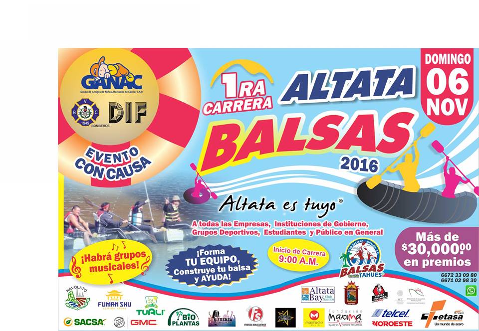 Carrera de Balsas Altata 2016