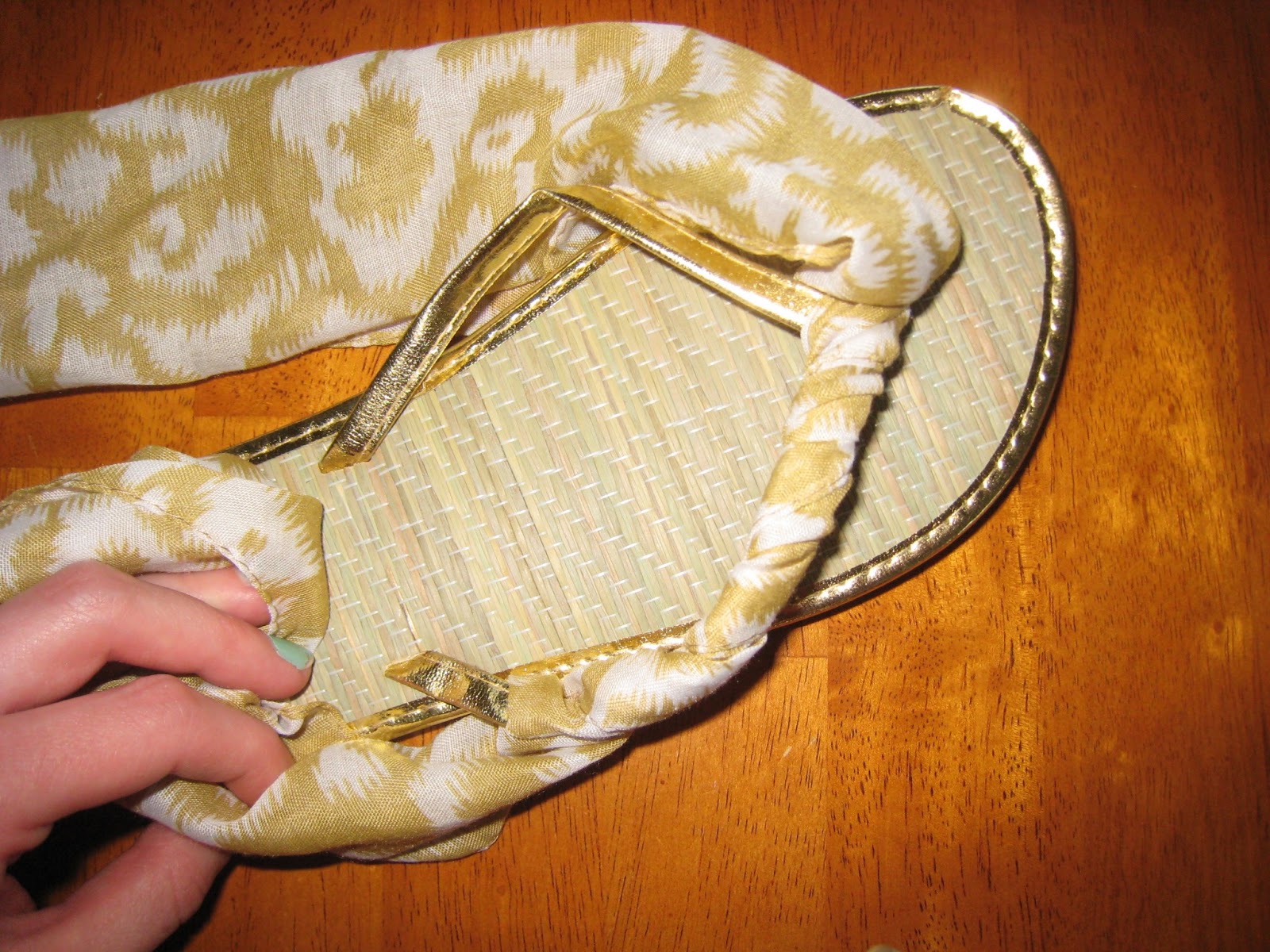 Erica's Fashion & Beauty DIY Scarf Sandals