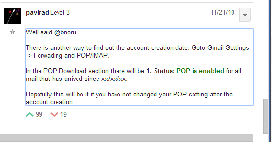gmail settings are out of date