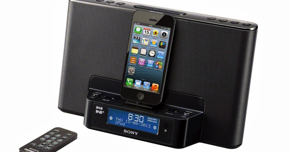 Latest Gadgets Sony DAB Radio Speaker Charging Docking Station iPhone