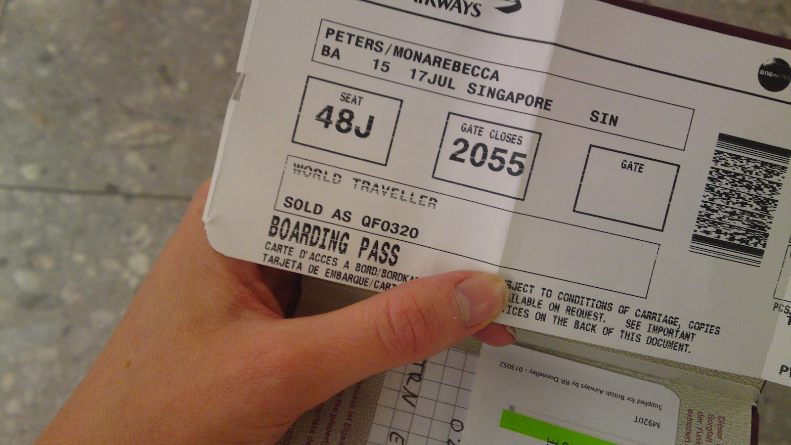 Monas Australien Blog Flug Frankfurt London Singapur Sydney