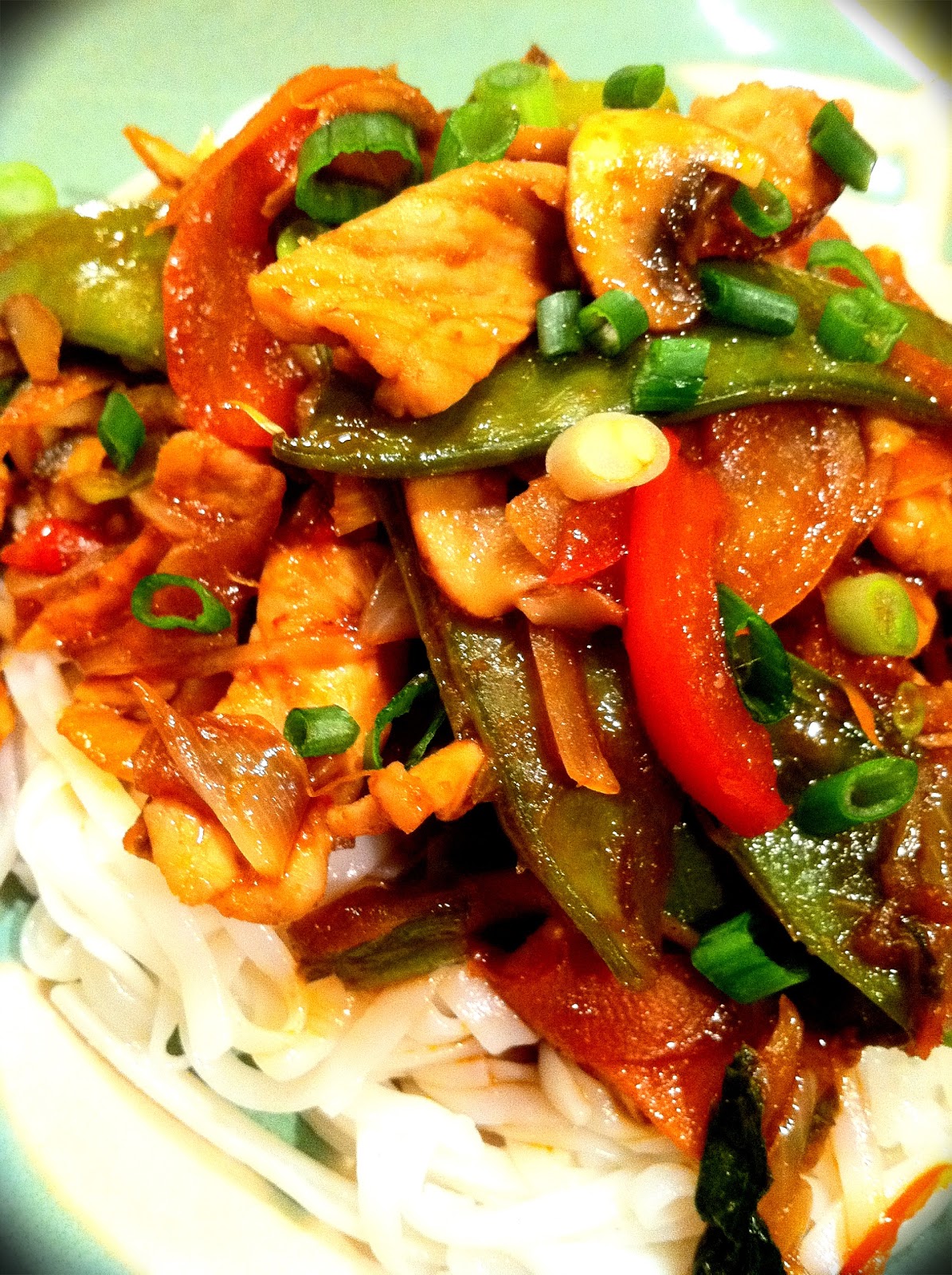 Me, Myself & My Food! Spicy Pork and Veggie Stir Fry with Tom Yum Sauce