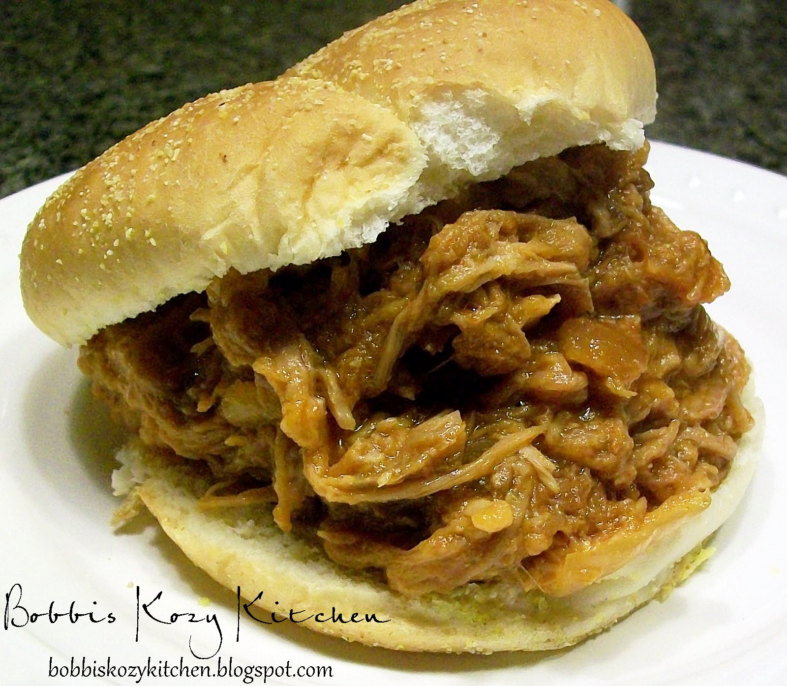 Slow Cooker BBQ Pulled Pork Sammies with Spicy Coleslaw Bobbi's Kozy Kitchen