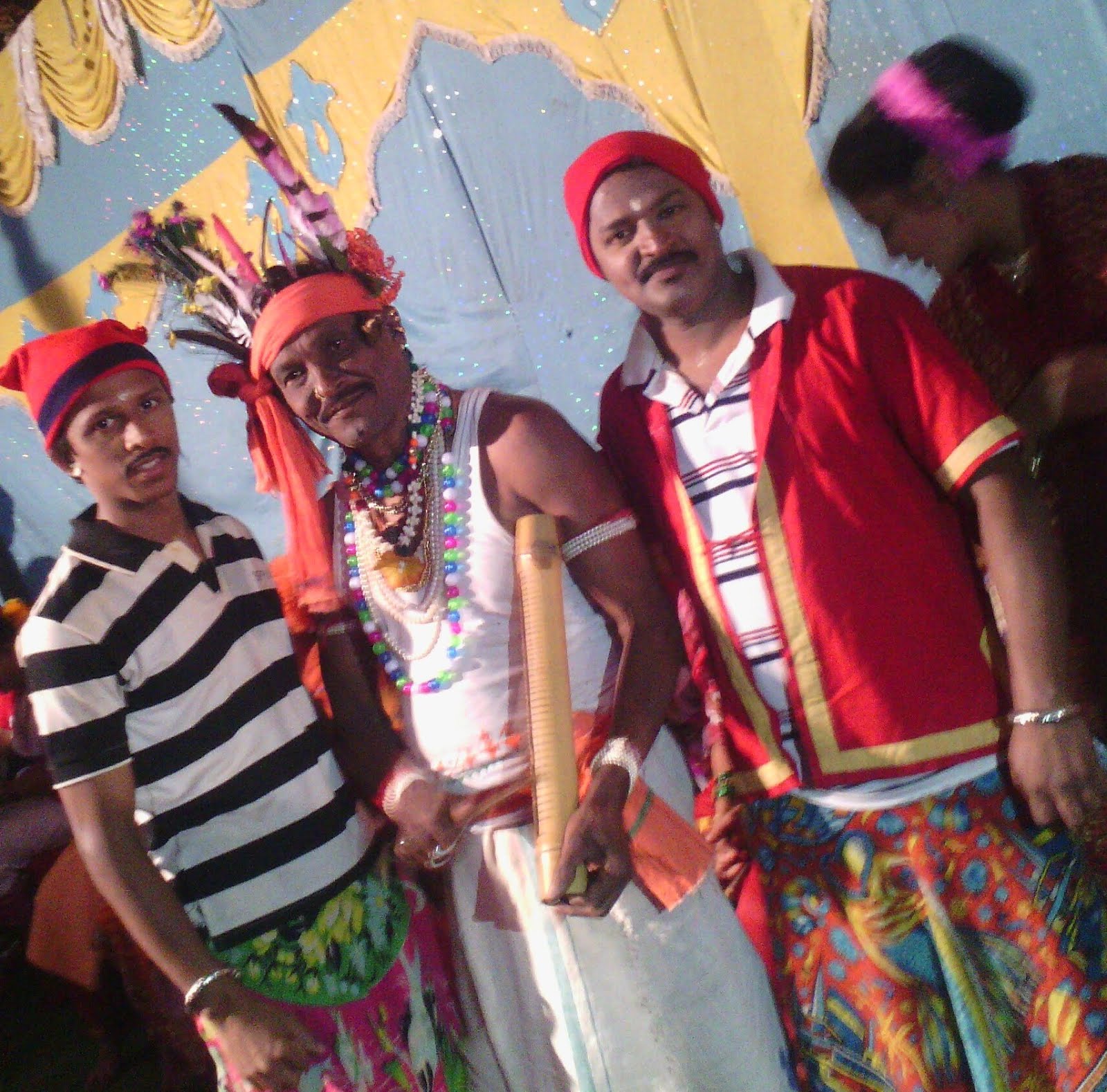 Gunapur with Koli dance artist during Nabarangpur Mondei festival 2014 at Odisha