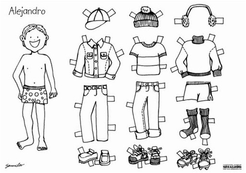 Examen TIC II - UNIR: Recortables de ropa para jugar