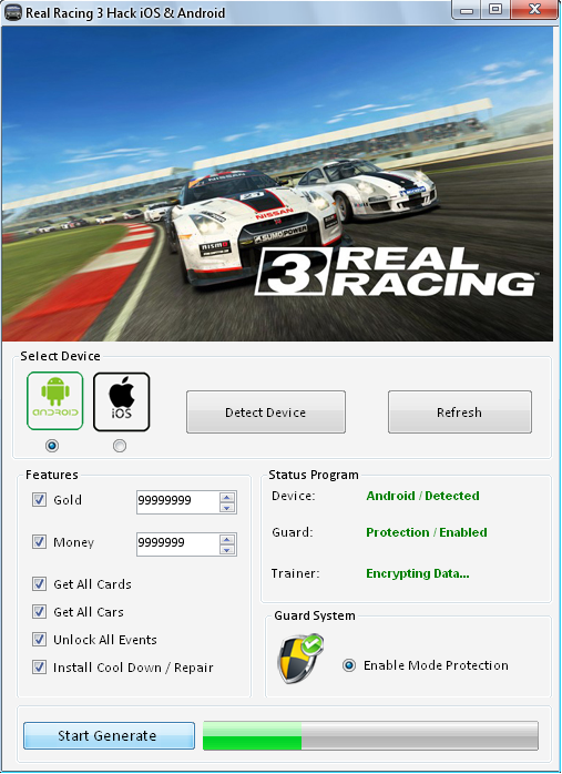 real racing 2 hack android