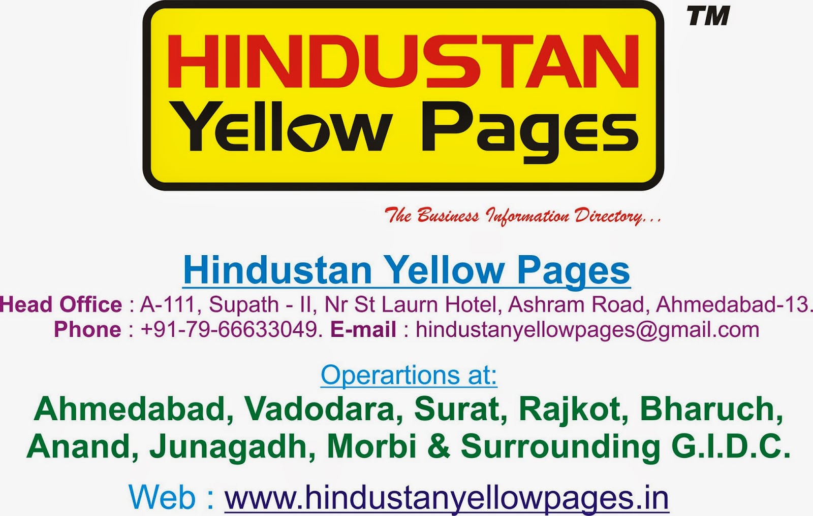 Hindustan Yellow pages yellow pages in surat
