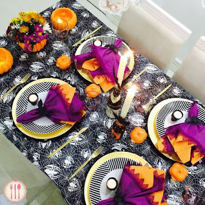 Mesas decoradas para Halloween