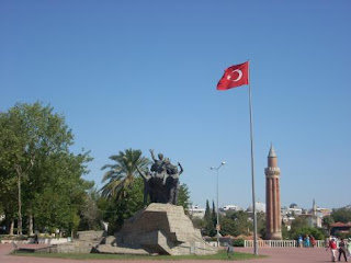Turkey, Antalya - Ataturk Monument