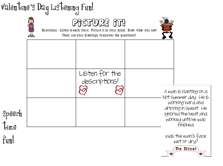 Valentine S Day Listening Fun Speech Time Fun Speech And Language Activities Days are dull, and night seems so long on days when i am not with you. speech time fun