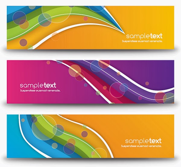 Colorful Abstract Banners Vector Colorful Abstract Banners Vector