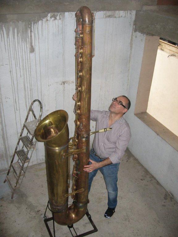 David's Mountain Memories SaxSquatch the Appeal of the Giant Saxophone