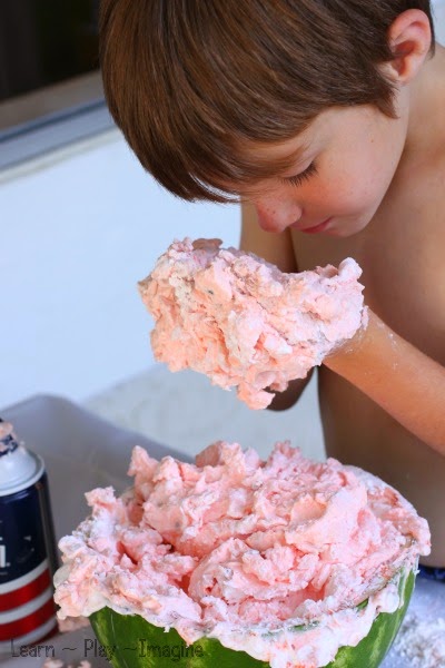 Super scented foam dough - it reminds me of a treat on a hot summer day!
