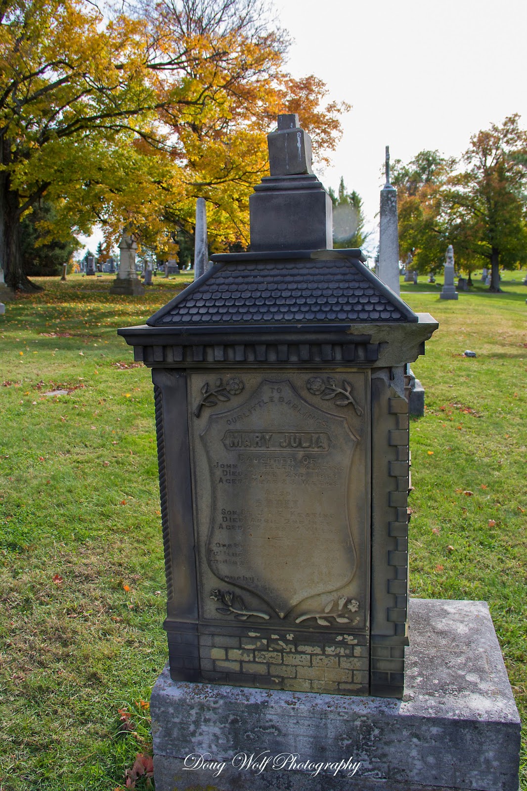 Lyinn's Blog Mount St. Joseph Cemetery Dollhouse tombstone