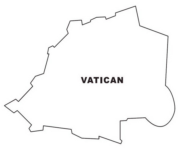 COLOREA TUS DIBUJOS: Mapa del Vaticano para colorear