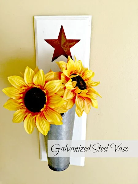 Galvanized steel wall vase www.homeroad.net