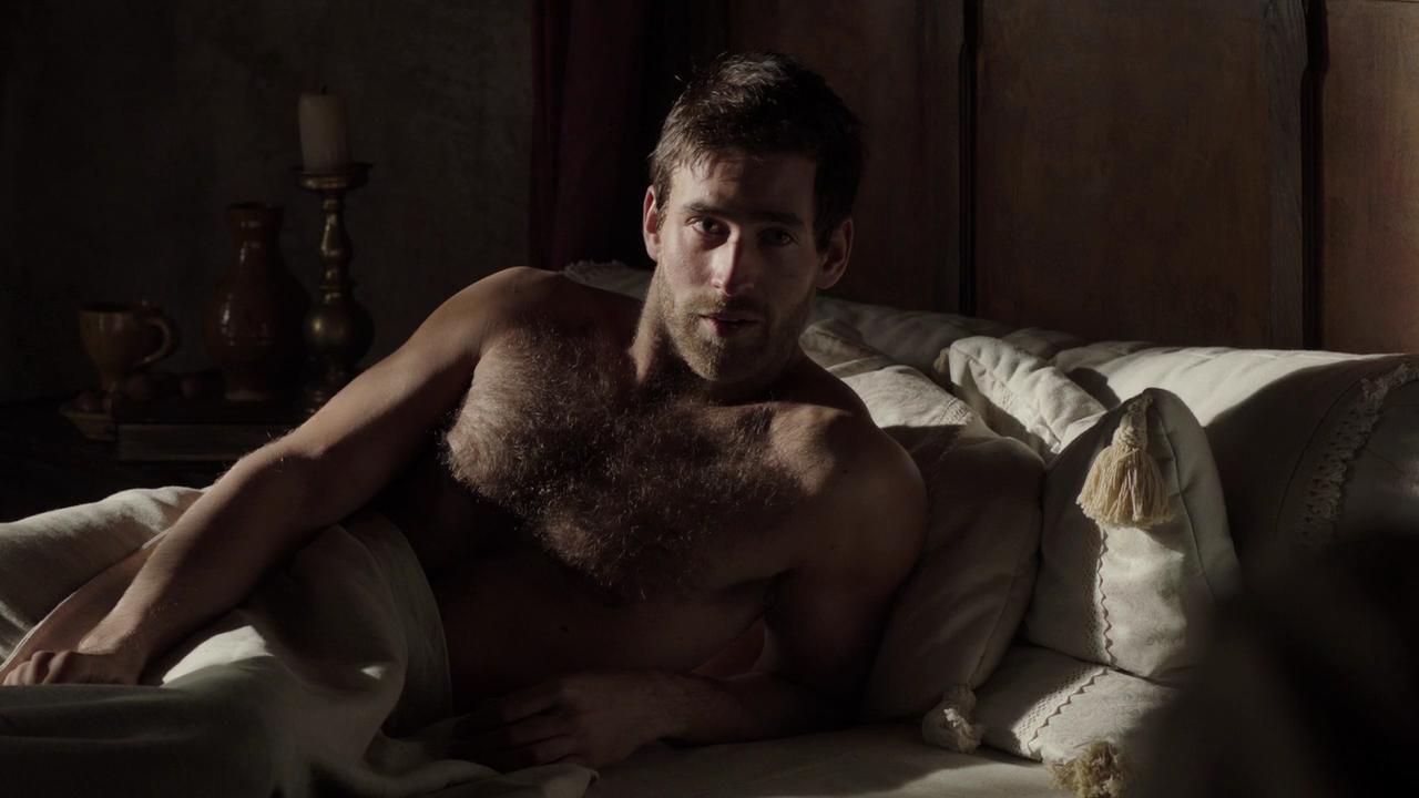Oliver Jackson-Cohen in series World Without End episode Prior. 