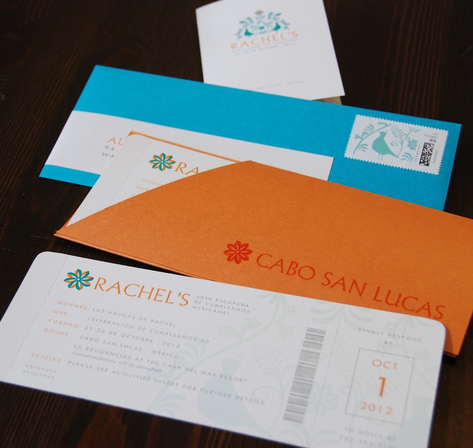 Boarding Pass Invitation Bradley & Lily Fine Stationery