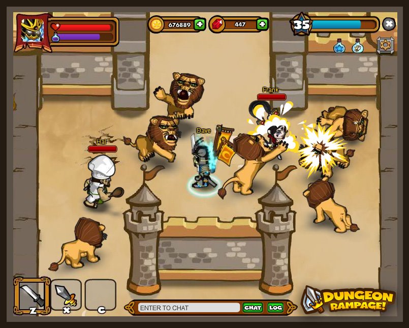 Aplicativos Facebook: Dungeon Rampage,Jogos para Facebook