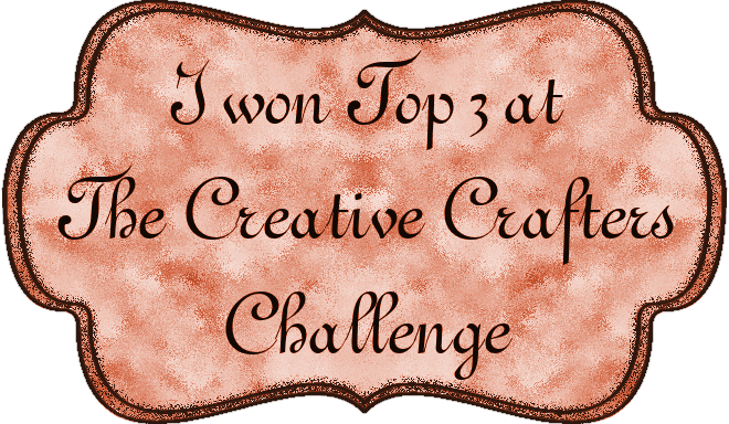 I Won a Top 3 at Creative Crafters
