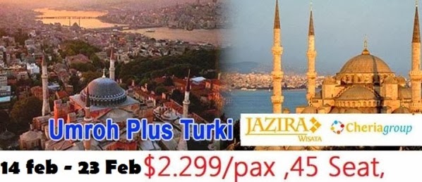 Paket Umroh Plus Turki Jazira Wisata Jazira Wisata