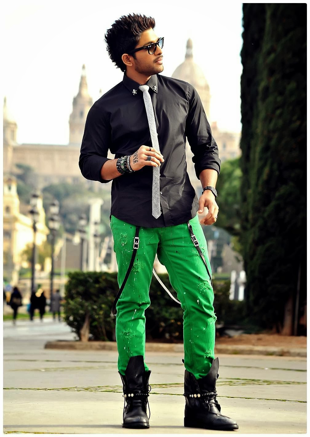 allu arjun stylish dress