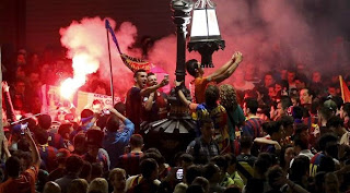 Barcelona celebrate La Liga season 2014/2015 Barcelona celebrate La Liga season 2014/2015