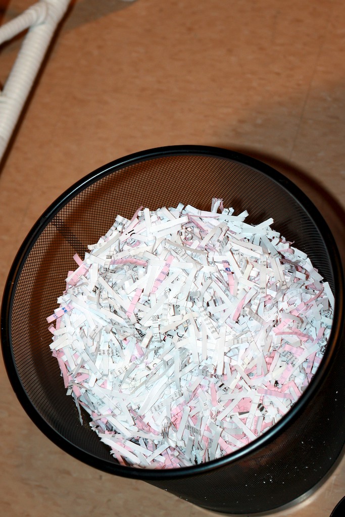 Shredded Paper Project (Courtesy of Pinterest)