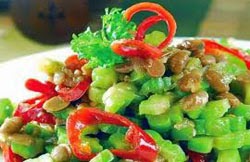 Resep praktis dan mudah membuat (memasak) tumis pare pedas enak, lezat