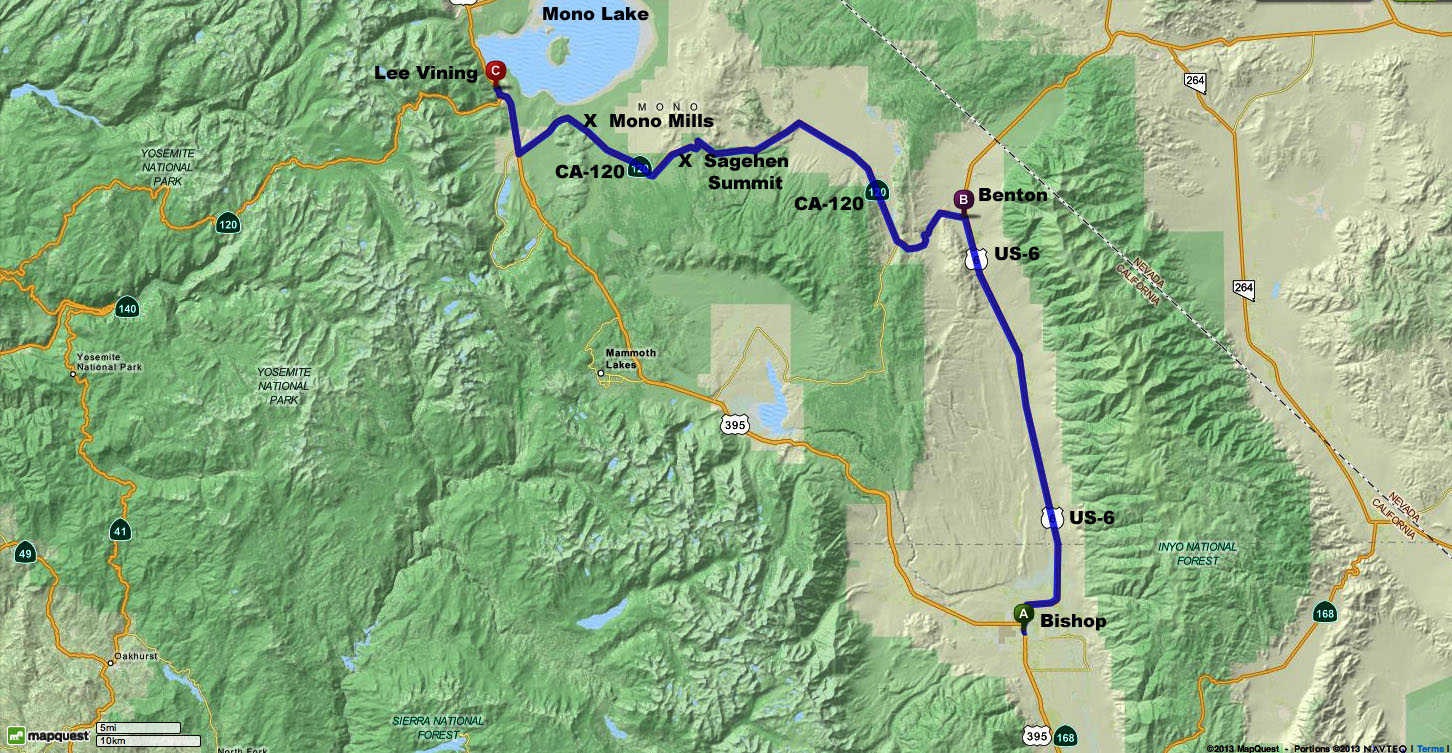 RiverBear Photo Blog CA to Lee Vining, CA