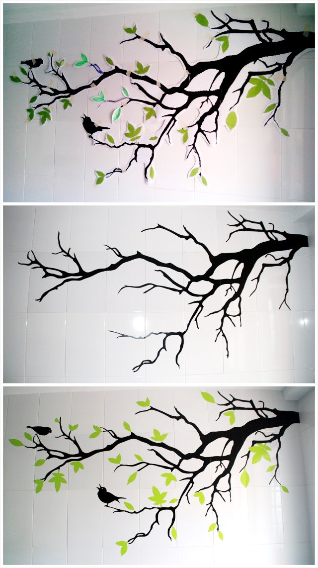 Antes y Después: Un vinilo DIY en la pared de la cocina, por Erika