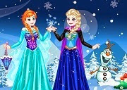 Enjoy another game of Frozen, Elsa and Anna are two young princesses of the kingdom of Arendelle, Being the larger of the two, Elsa, is the heir to the throne and future ruler of Arendelle until his magic on the ice and snow led her to become the queen of the snow.
Play with Elsa and Anna princesses in other fun dress up game, choose from many clothes, shoes and accessories. Frozen Elsa y Anna Dressup