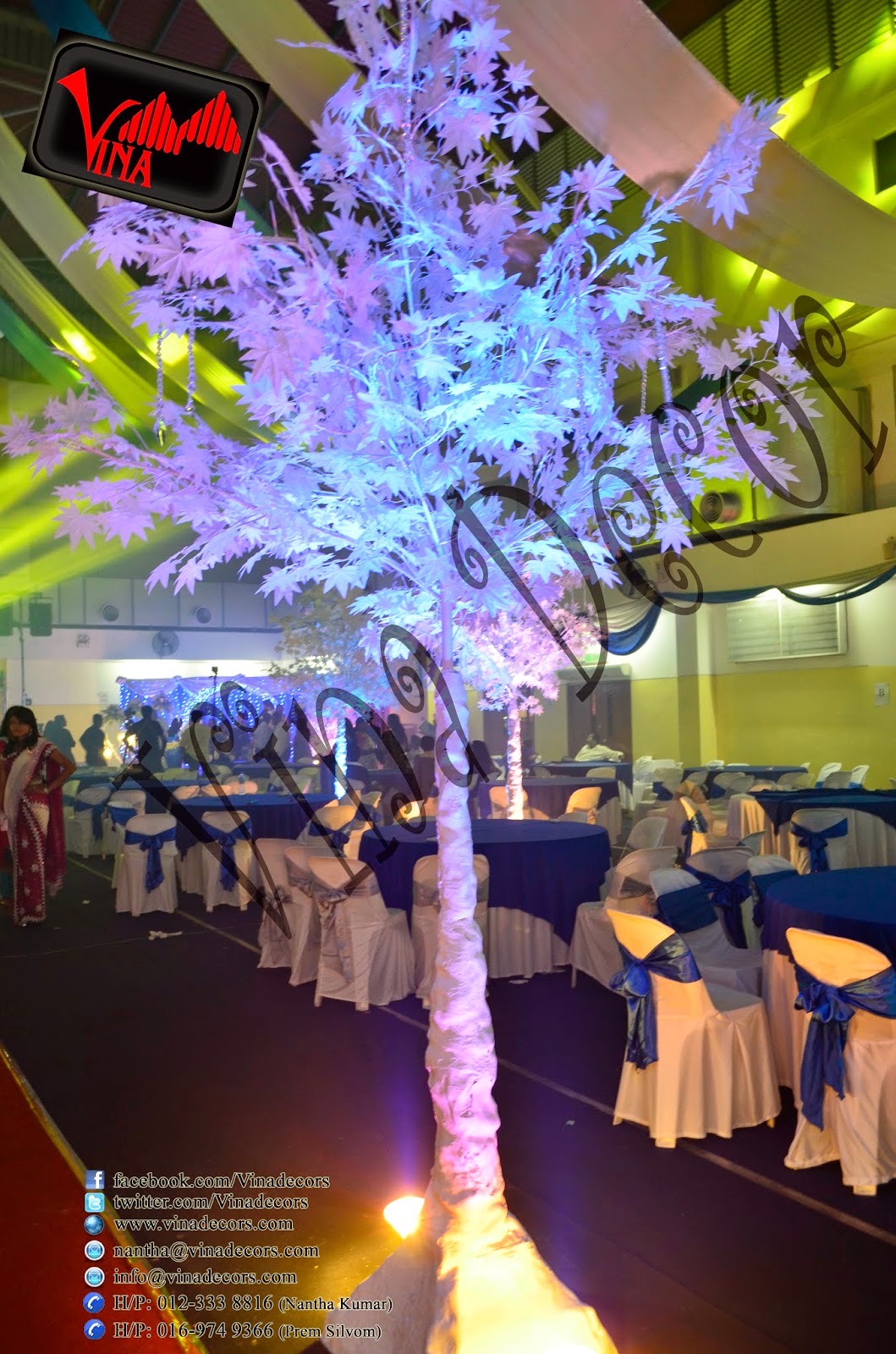 A Truly Magical Winter Wedding Dinner Concept at Pusat Komuniti Setul Perdana, Jalan 2/48A, Sentul Perdana, Bandar Baru Sentul Perdana, Kuala Lumpur on Saturday 26/04/2014 7PM (Entrance Decor with cloth, lighting, and dry stam, Walk way pillar (tree 11 feet tall) enhanced with white leafs and hanging crystal, Walk way arch / dome with hanging crystal and dry stam, main table setting, stage setting, photography section custom design as per couple request, table and chair, and projector screen 10 x 10 feet. A Truly Magical Winter Wedding Dinner Concept at Pusat Komuniti Setul Perdana, Jalan 2/48A, Sentul Perdana, Bandar Baru Sentul Perdana, Kuala Lumpur on Saturday 26/04/2014 7PM (Entrance Decor with cloth, lighting, and dry stam, Walk way pillar (tree 11 feet tall) enhanced with white leafs and hanging crystal, Walk way arch / dome with hanging crystal and dry stam, main table setting, stage setting, photography section custom design as per couple request, table and chair, and projector screen 10 x 10 feet.