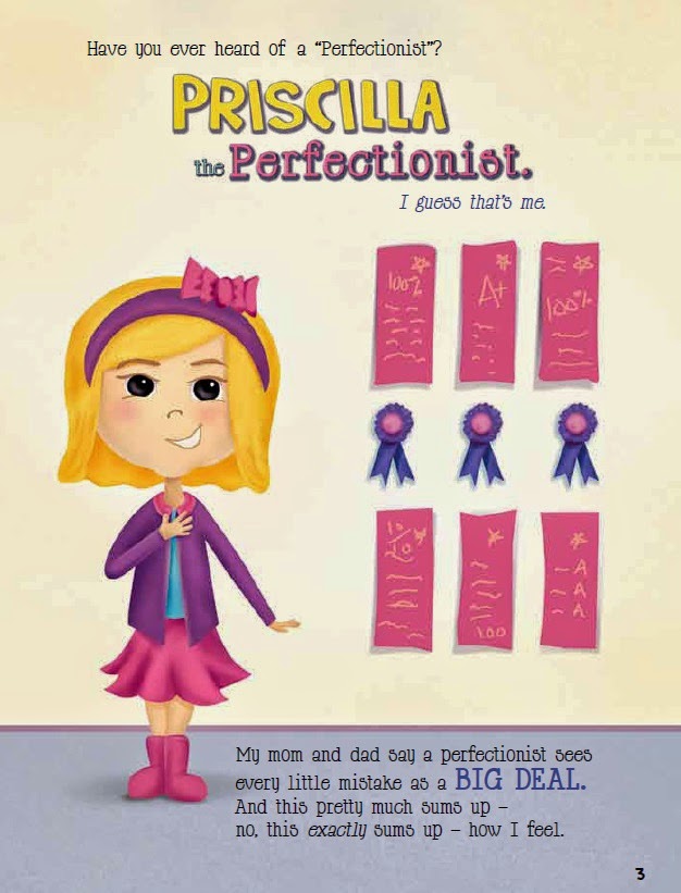 Priscilla & the Perfect Storm A social skills book that helps children identify and deal with anxiety based on perfectionism 