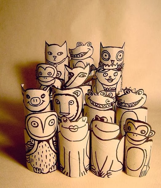 SUGARLAYNE: Tissue Roll Craft Ideas