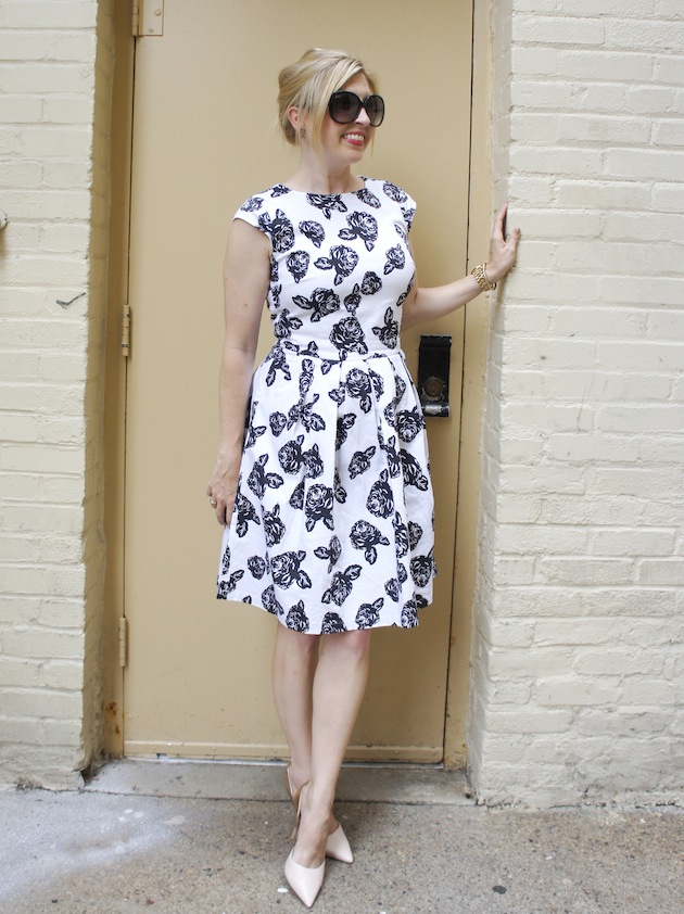 Black and White Floral Dress by Pim + Larkin from Piperlime