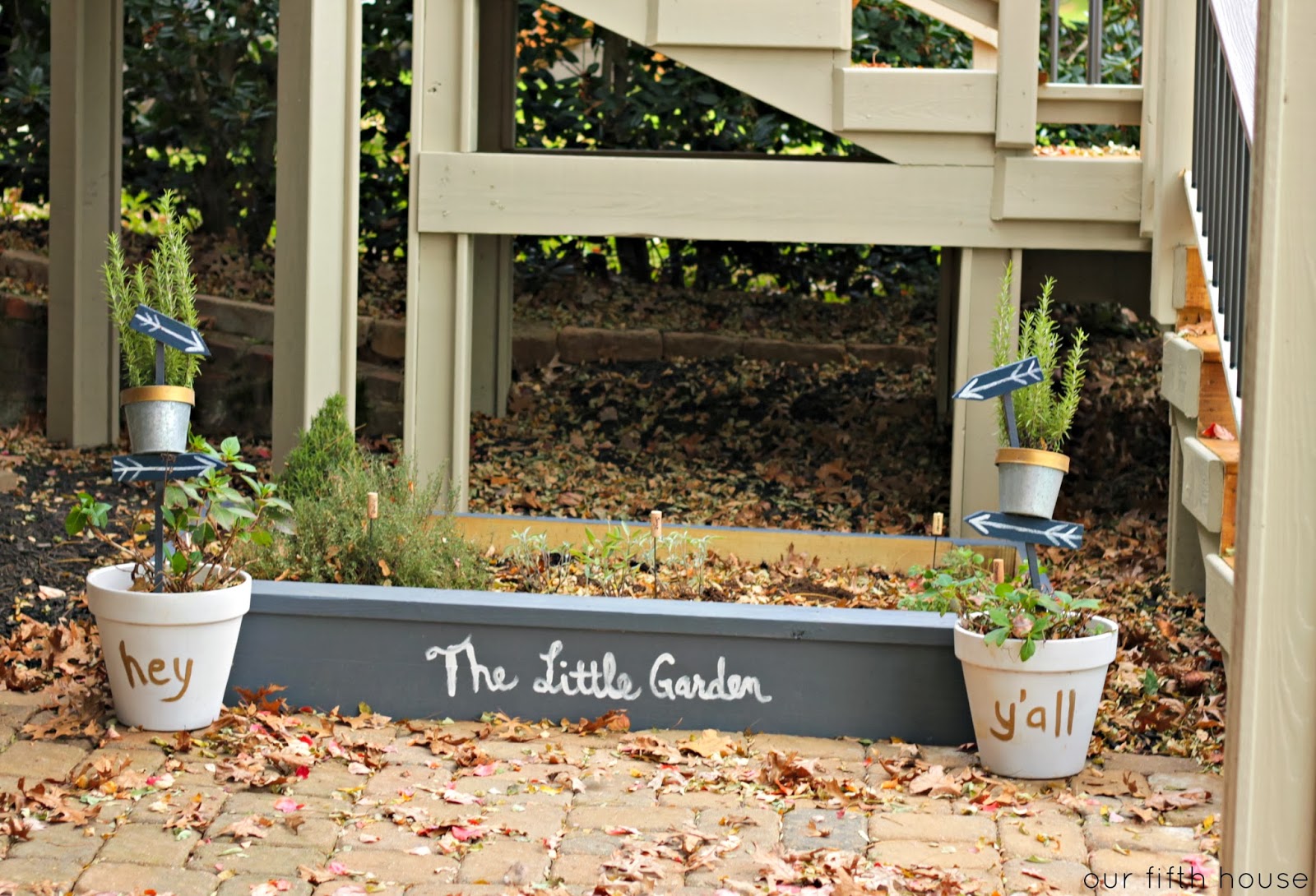 little herb garden box Our Fifth House