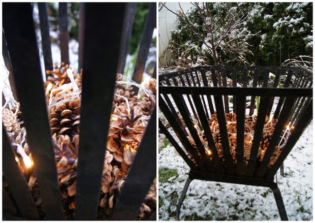 Filz und Garten - Gartenblog: Feuerkorb und Glaslaterne