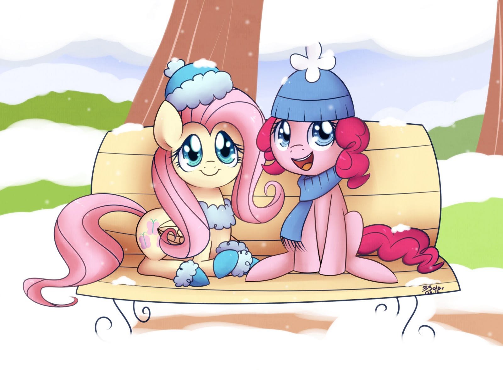 Funny pictures, videos and other media thread! - Page 12 153735+-+artist+soapie-solar+artist+solar-slash+cute+fluttershy+pinkie_pie+scarf+snow+winter