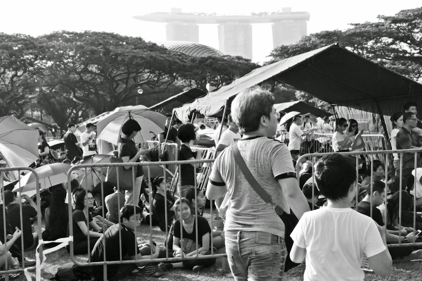 Queue at Padang - Mr Lee Kuan Yew lying in state at Parliament House www.meheartseoul.blogspot.com