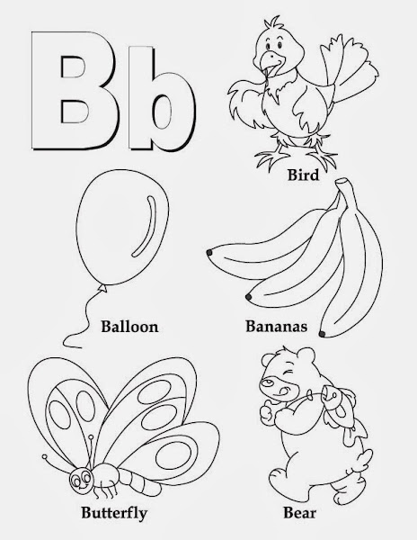 Letter B Coloring Sheet