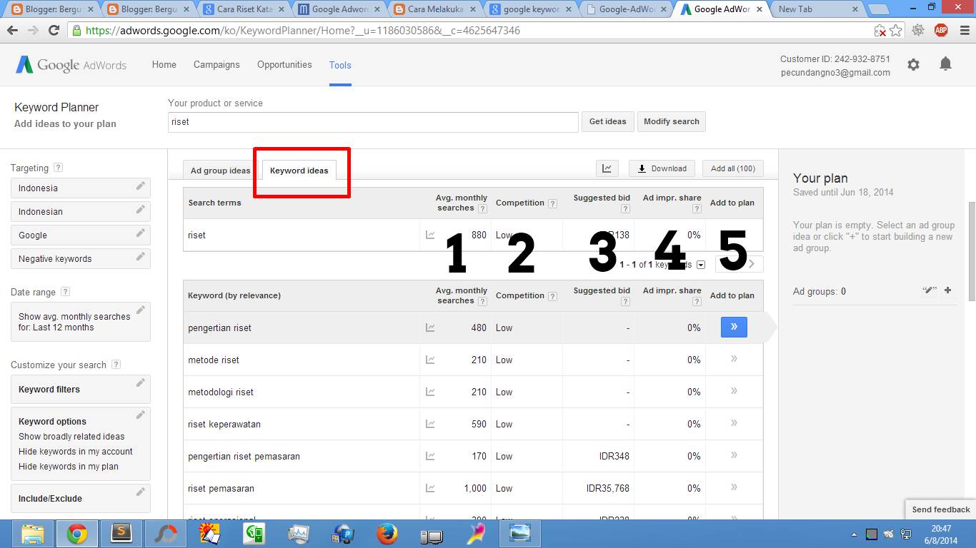Cara Riset Keyword Kata Kunci gambar 4 Cara Riset Keyword Kata Kunci gambar 4
