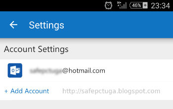 Como adicionar várias contas no Outlook.com para Android Como adicionar várias contas no Outlook.com para Android