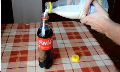 Tindak balas Air Coca Cola Dengan Susu