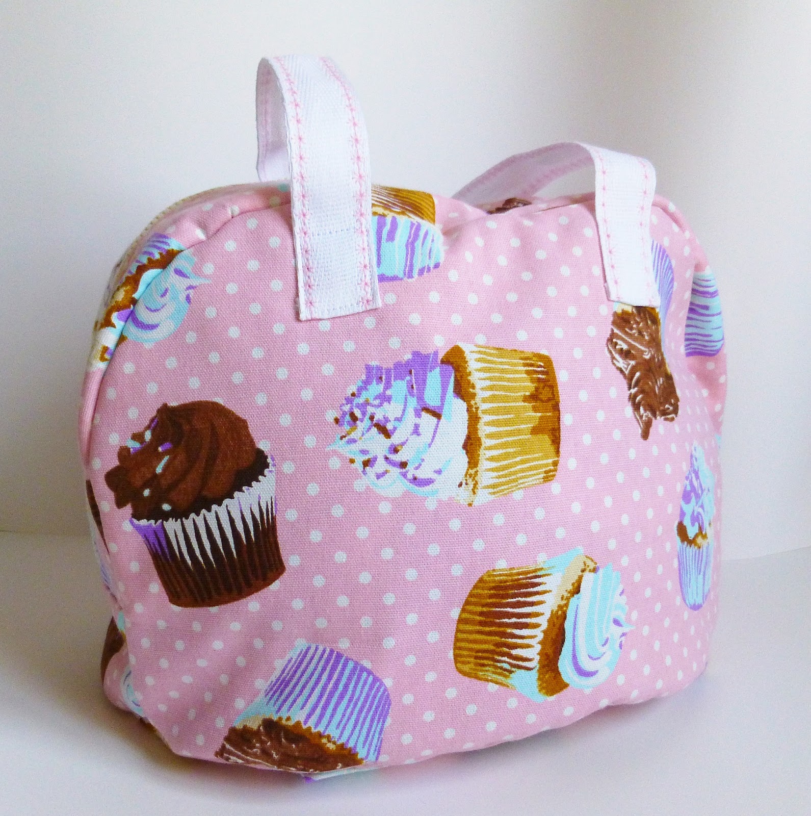 Salty Peanut Stitchery Cupcake Motorcycle Helmet Bag