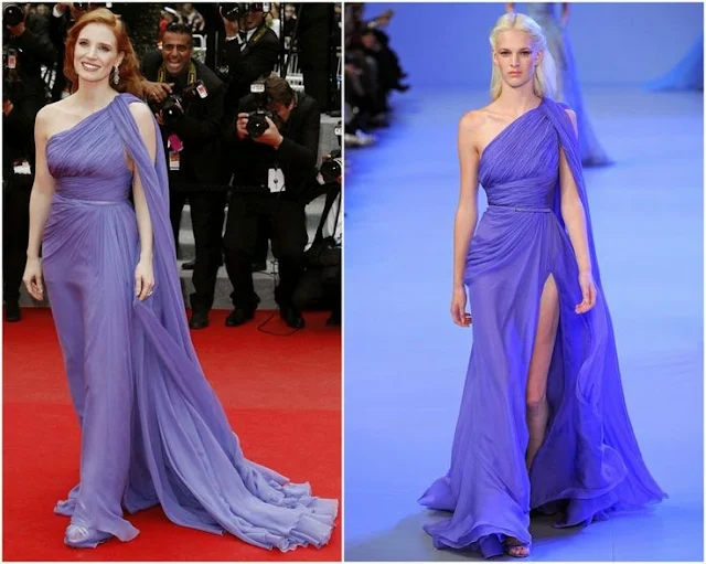 Jessica Chastain in Elie Saab Couture – ‘Foxcatcher’ Cannes Film Festival Premiere